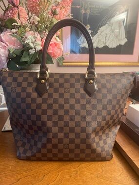 Louis Vuitton Damier Ebene Brown Tote Bag